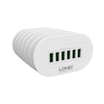 LDNIO A6702 6-port USB Home Charger Adapter