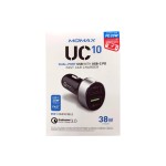 Momax UC 10 Dual Port USB With USB-C PD 38W Fast Car Charger