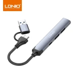 Ldnio DS-64C 4-in-1 USB/Type-C Hub Adapter