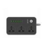 LDNIO 6 USB Ports with 3 Anti Static Power Socket