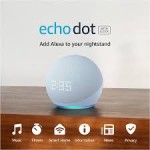 Amazon Echo Dot 5th Gen with clock