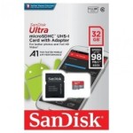 SanDisk Ultra Plus 32GB microSDHC UHS-I  Memory Card with Adapter